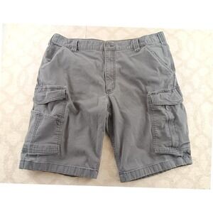 Carhartt Mens Relaxed Fit Cargo Shorts Gray Size 38 Built‎ to Serve